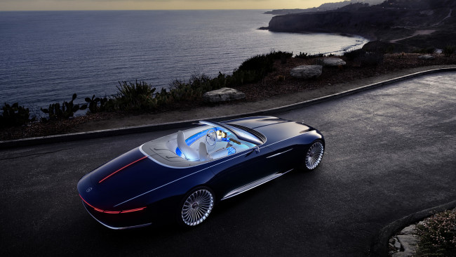 Обои картинки фото mercedes-maybach vision 6 cabriolet ev concept 2017, автомобили, mercedes-benz, mercedes-maybach, vision, 6, cabriolet, ev, concept, 2017