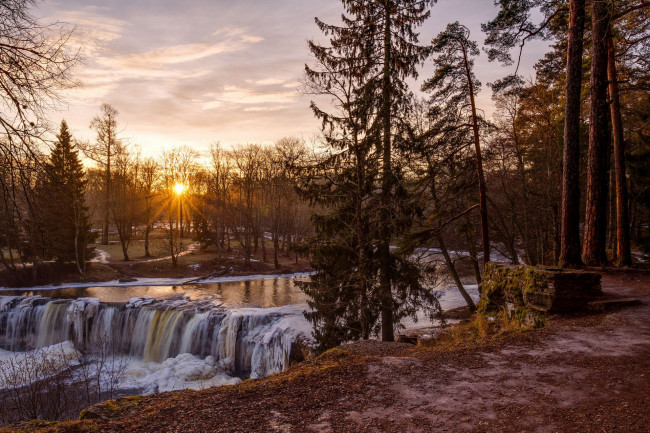 Обои картинки фото природа, водопады, простор