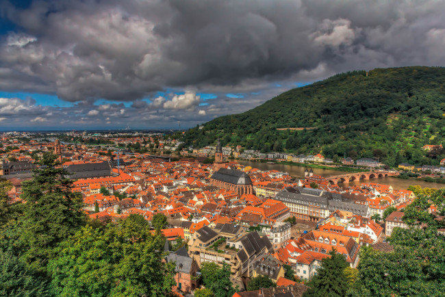 Обои картинки фото heidelberg, города, - панорамы, простор