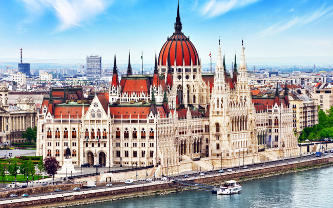 Обои картинки фото города, будапешт , венгрия, парламент