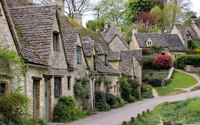 Обои картинки фото bibury, gloucestershire, england, города, - улицы,  площади,  набережные