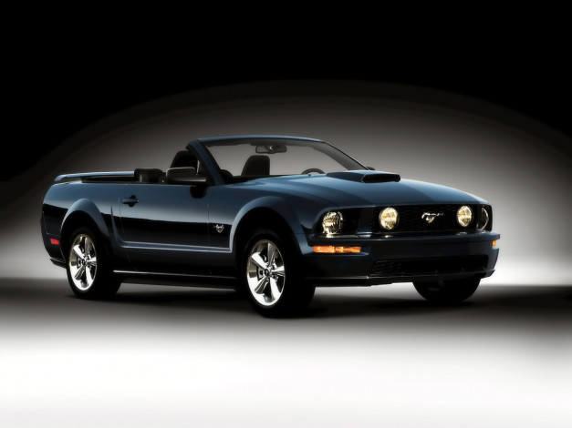 Обои картинки фото 2009, ford, mustang, v8, with, gt, appearance, package, автомобили