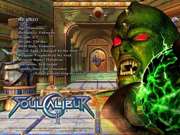 Обои картинки фото soulcalibur, ii, видео, игры