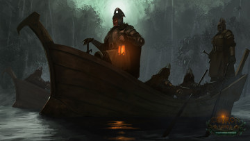 Картинка ceiron wars sound of depths видео игры люди лодка воины