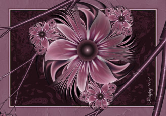 Картинка 3д графика flowers цветы лепестки узор цвета