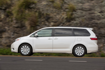 Картинка автомобили toyota 2015г светлый sienna