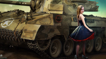 Картинка видео+игры мир+танков+ world+of+tanks девушка танк