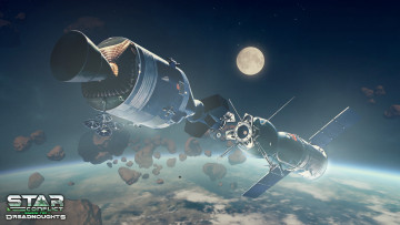 Картинка видео+игры star+conflict +dreadnoughts вселенная планета полет космический корабль