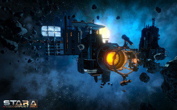 Картинка видео+игры star+conflict вселенная полет космический корабль