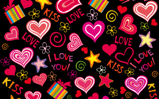 Обои картинки фото праздничные, день святого валентина,  сердечки,  любовь, hearts, valentine, romantic, vector, sweet, love, сердечки, любовь, background