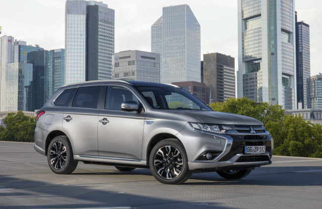 Обои картинки фото автомобили, mitsubishi, outlander, phev, 2015г