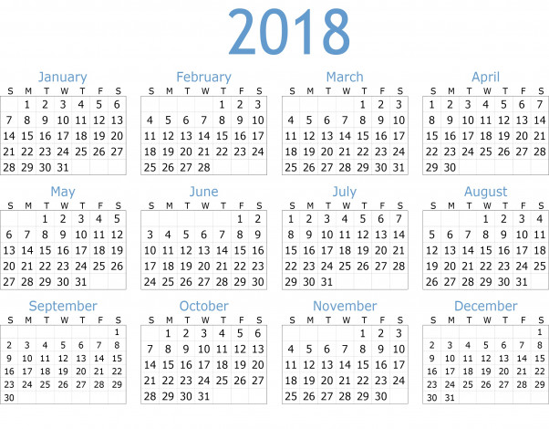 Обои картинки фото календари, 3д-графика, фон, календарь, 2018