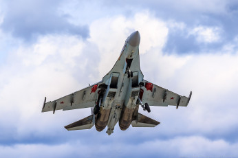 Картинка авиация боевые+самолёты сухой су35 ввс россии небо