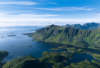 обоя norway,  lofoten, природа, побережье, горы, фьорды