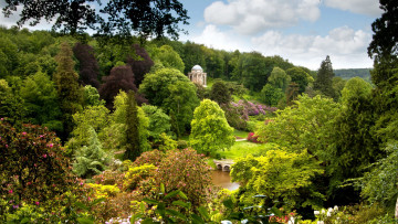 обоя stourhead garden, wiltshire, england, природа, парк, stourhead, garden