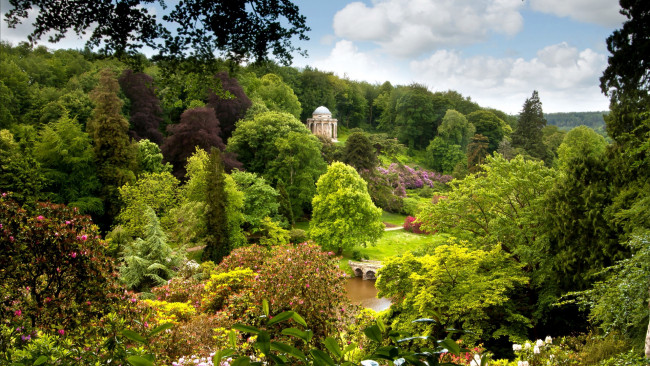 Обои картинки фото stourhead garden, wiltshire, england, природа, парк, stourhead, garden
