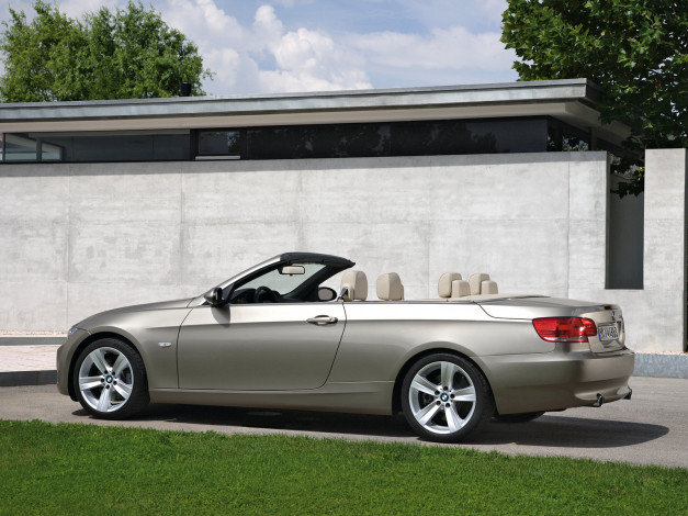 Обои картинки фото bmw, 335i, convertible, 2007, автомобили