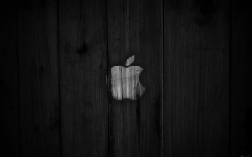 Картинка компьютеры apple фон логотип яблоко тёмный доски