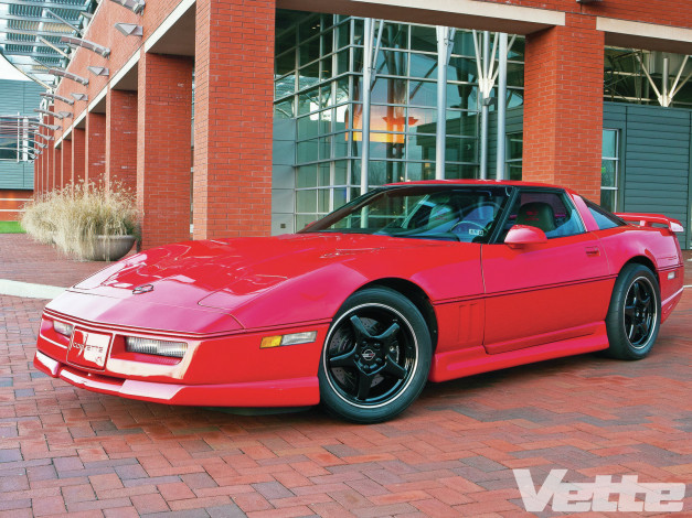 Обои картинки фото 1988, chevrolet, coupe greenwood, автомобили, corvette, greenwoodcar