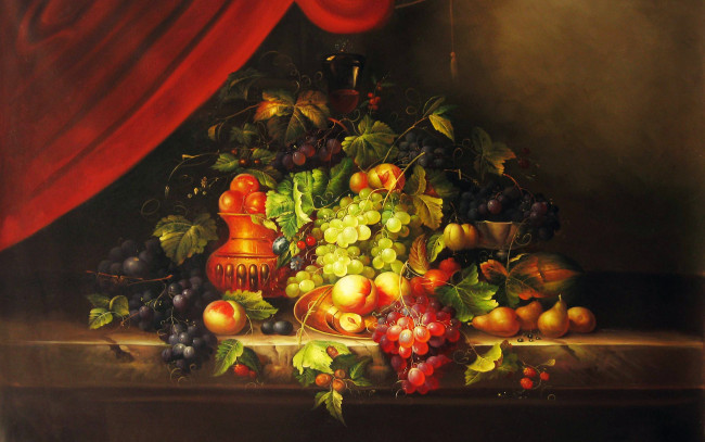 Обои картинки фото рисованные, еда, натюрморт, фрукты