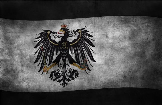 Обои картинки фото разное, граффити, бранденбург, пруссия, германия, флаг, флаги, орёл