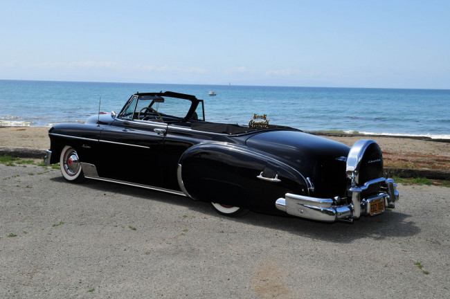 Обои картинки фото 1949, chevrolet, convertible, автомобили, custom, classic, car