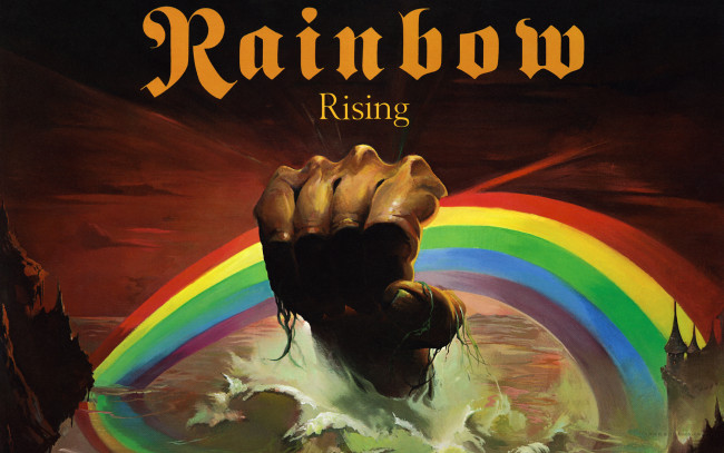Обои картинки фото rainbow, музыка, группа, радуга, постер