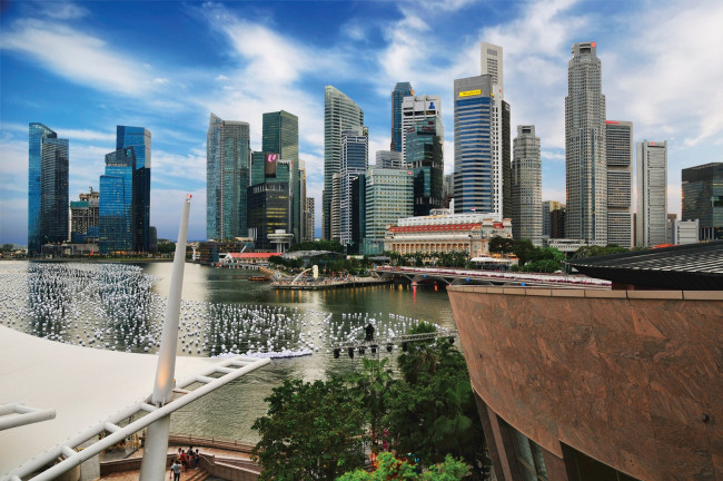 Обои картинки фото города, сингапур, здания, небоскрёбы