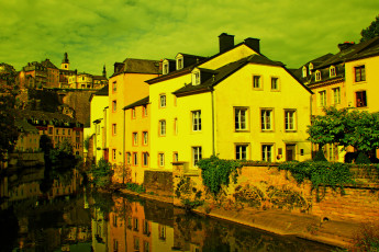 Картинка luxemburg города улицы площади набережные деревья река дома