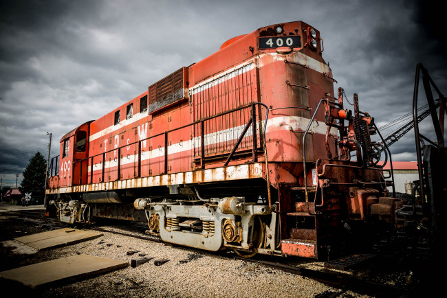 Обои картинки фото техника, локомотивы, рельсы, железная, дорога, локомотив