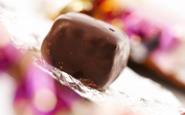 Картинка еда конфеты +шоколад +сладости макро фантик обертка конфета