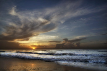 Картинка природа восходы закаты пейзаж море закат