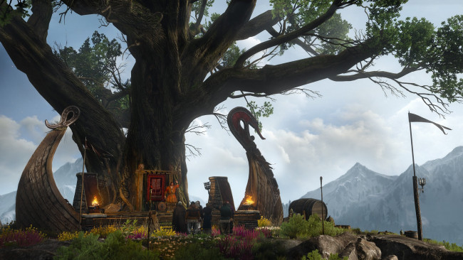 Обои картинки фото видео игры, the witcher 3,  wild hunt, дерево