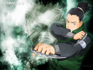 Картинка аниме naruto ниндзя кунай nara чунин shinobi shikamaru нара шикамару