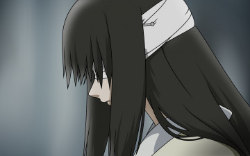 Картинка аниме kara+no+kyokai взгляд фон девушка