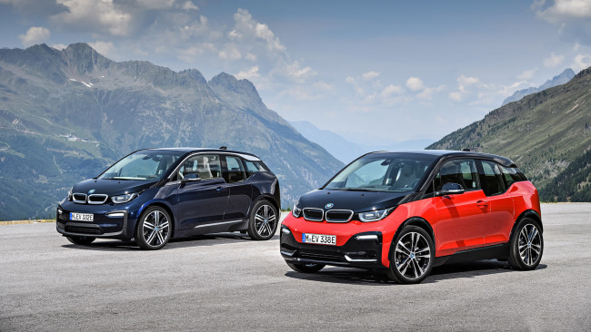 Обои картинки фото bmw i3 and i3s 2018, автомобили, bmw, 2018, i3s, i3