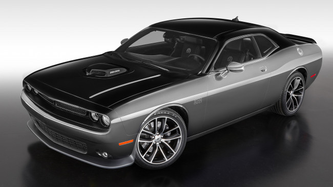 Обои картинки фото dodge challenger mopar billet silver 2017, автомобили, dodge, challenger, mopar, billet, silver, 2017