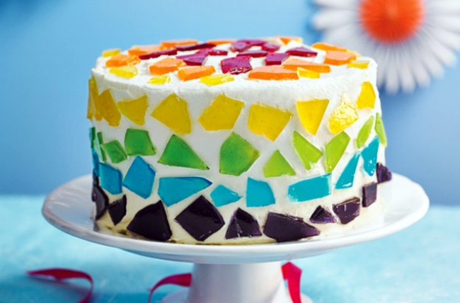 Обои картинки фото еда, торты, торт, мозаичный