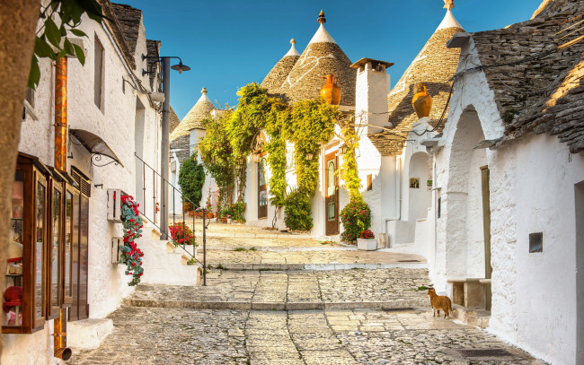 Обои картинки фото alberobello, apulia, italy, города, - улицы,  площади,  набережные