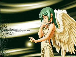Картинка аниме angels demons девушка крылья ангел