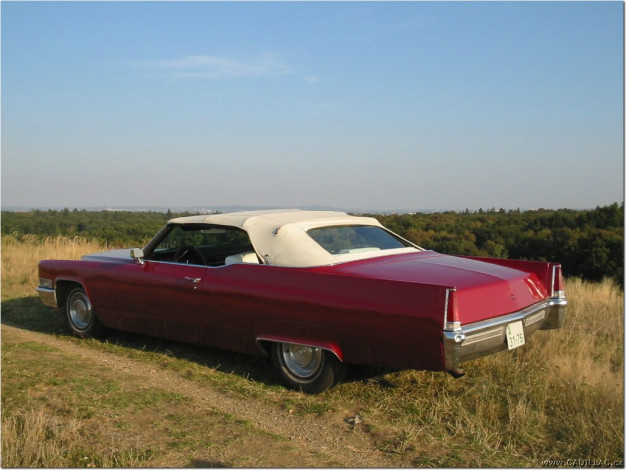 Обои картинки фото cadillac, deville, convertible, 1969, автомобили