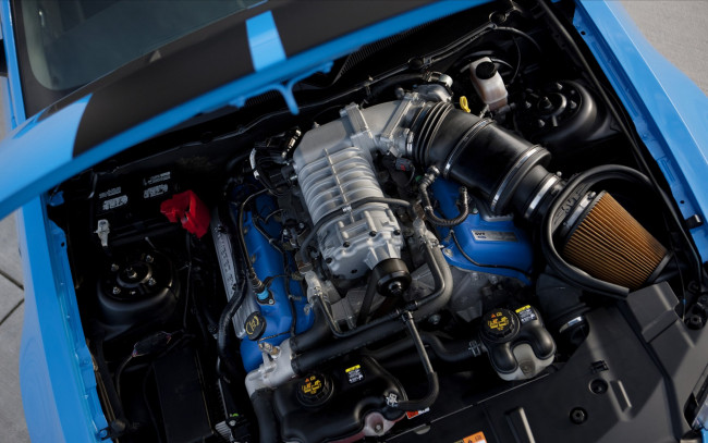 Обои картинки фото ford, shelby, gt500, 2013, автомобили, двигатели