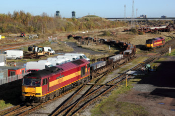 Картинка техника поезда вагоны узловая станция разъезды локомотив рельсы железная дорога