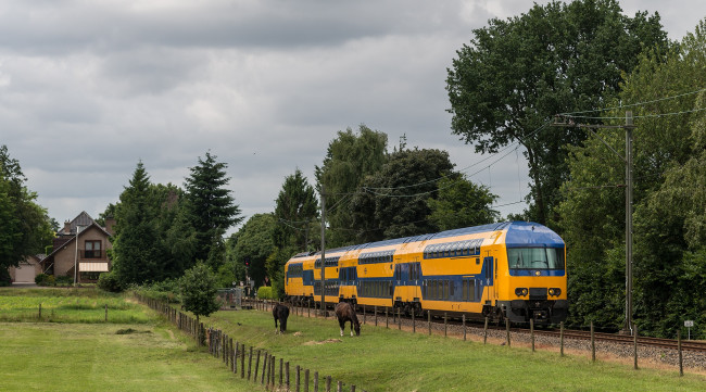 Обои картинки фото техника, локомотивы, локомотив, рельсы, железная, дорога, дизельэлектровоз