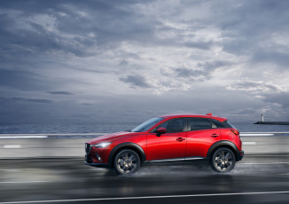 обоя автомобили, mazda, cx-3, jp-spec, 2015г, красеный