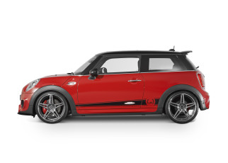 Картинка автомобили mini красный f56 works 2015г john cooper schnitzer ac