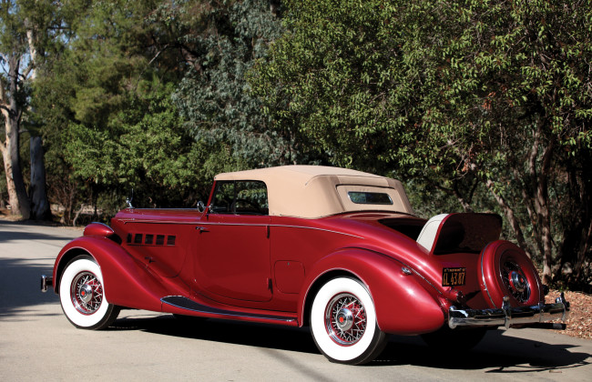 Обои картинки фото автомобили, классика, 1204-859, packard, 1935г, roadster, coupe, eight, super