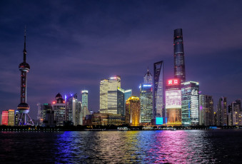 Картинка shanghai города шанхай+ китай панорама