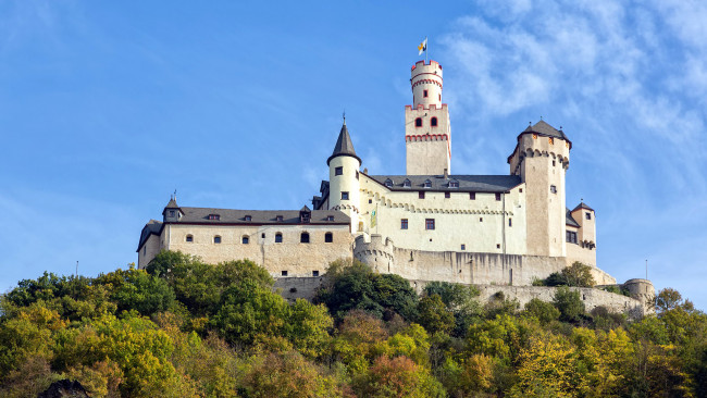 Обои картинки фото marksburg castle, города, замки германии, marksburg, castle