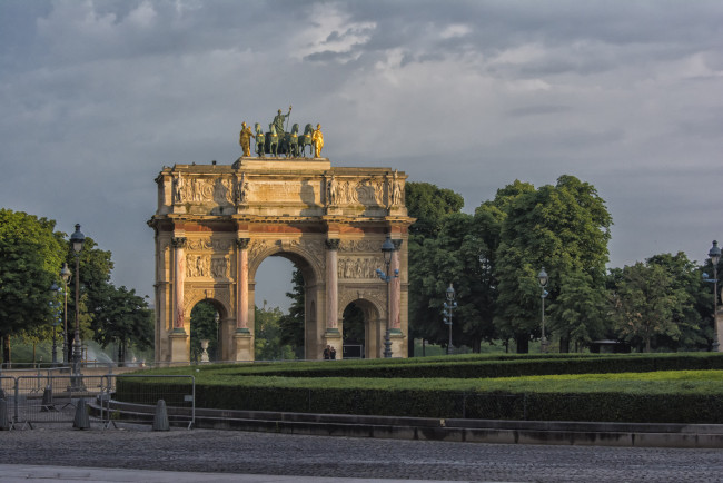 Обои картинки фото arc de triomph, города, париж , франция, арка